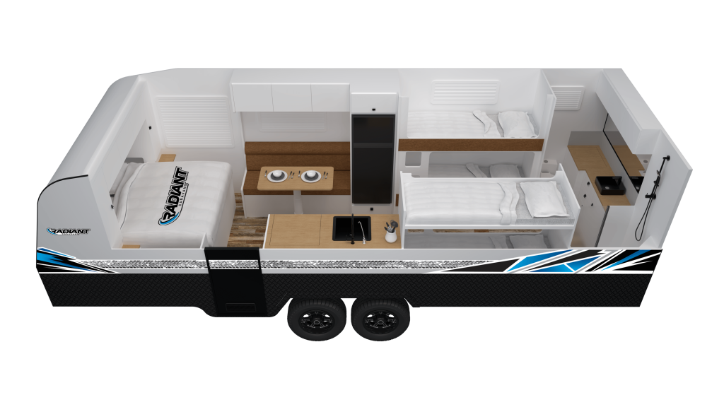 23.6C Quad Bunk - floorplan image