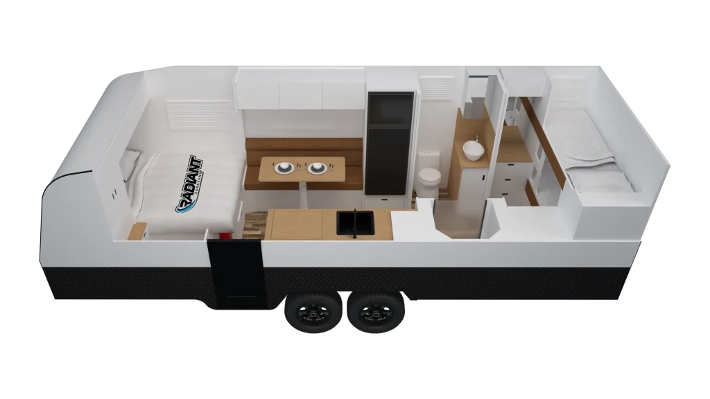 22.6C Rear bunks - floorplan image