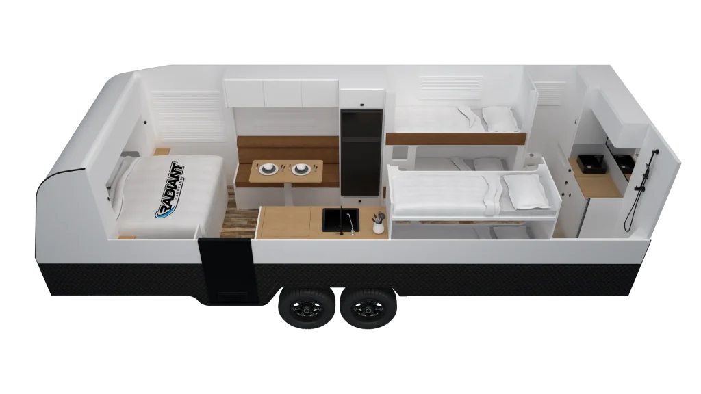 23.6C Quad Bunk - floorplan image